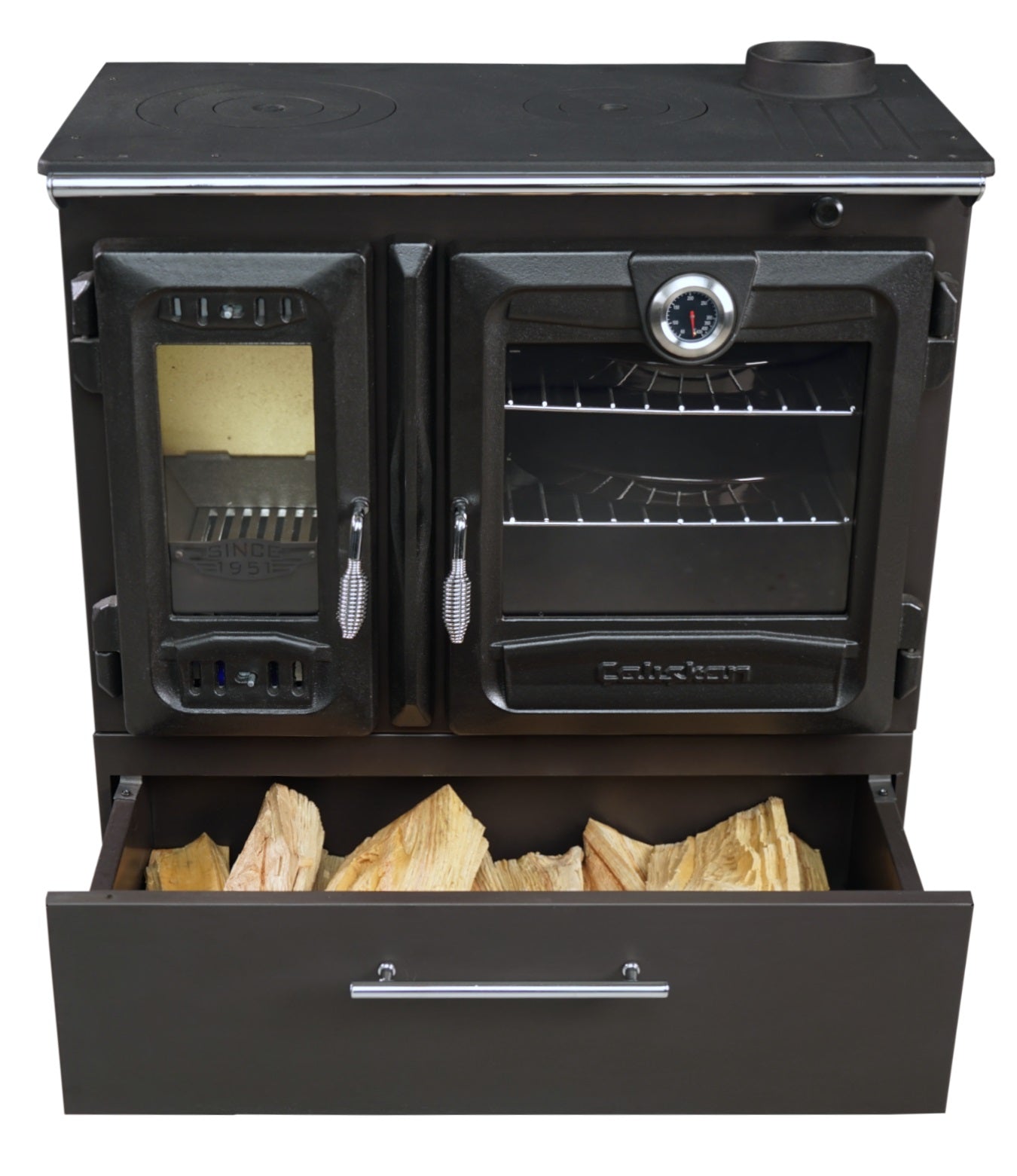 EEK A+ Premium-Holzherd Modell 216 BOX mit 8,97kW - Bauart 1 - viel Gusseisen
