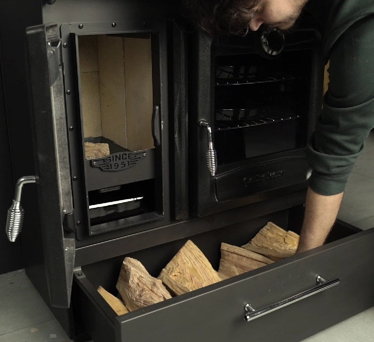 EEK A+ Premium-Holzherd Modell 216 BOX mit 8,97kW - Bauart 1 - viel Gusseisen