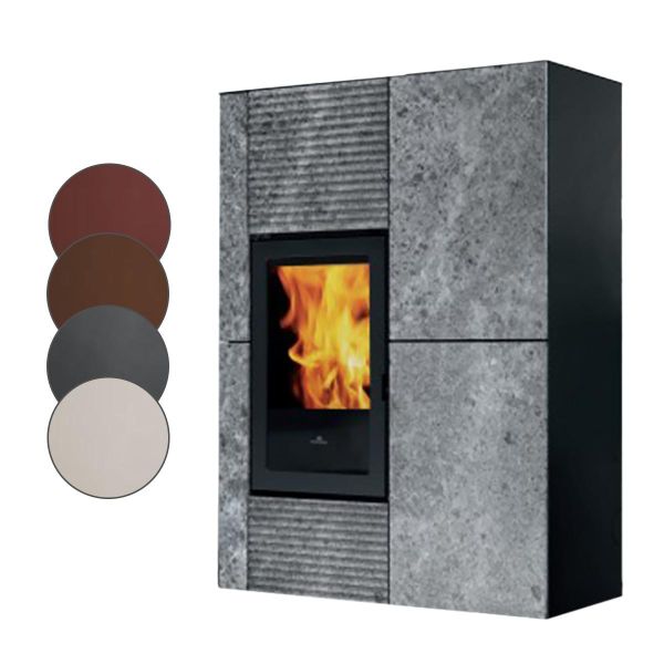 Pelletofen Edilkamin Blade 12++ Evo 12,1 kW - Ausführung: Stahl Bronze