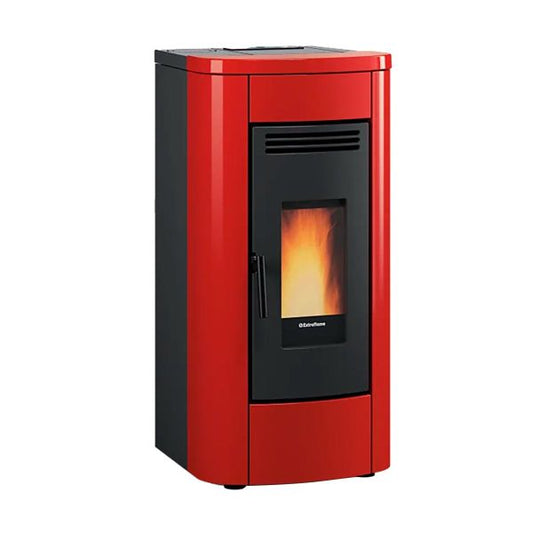 Pelletofen Extraflame Klaudia Plus 5.0 Evo mit 8 kW - Verkleidung: bordeaux