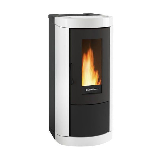 Pelletofen Extraflame Evolution Line Mietta Evo mit 9 kW - Verkleidung: weiß