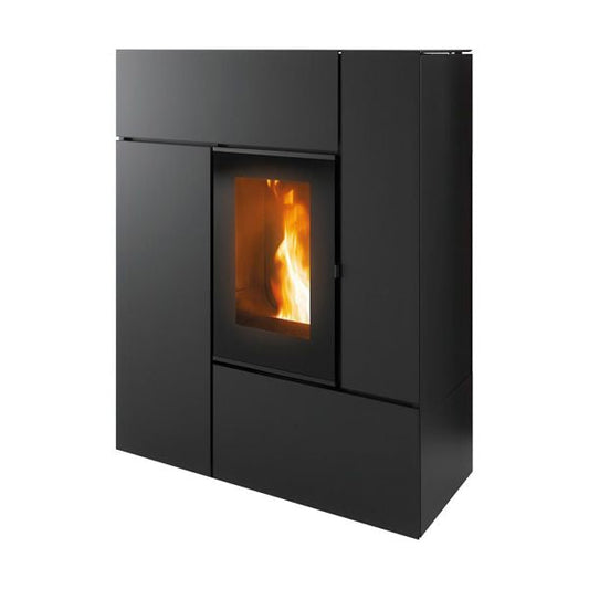Pelletofen MCZ Feel Airmatic 10 Core R 10,2 kW - Ausführung: 303 Black metal