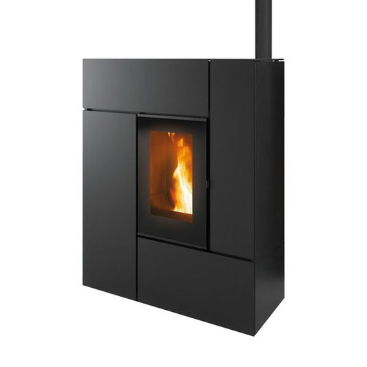 Pelletofen MCZ Feel Airmatic 10 Core UP! 10,2 kW - Ausführung: 303 Black metal