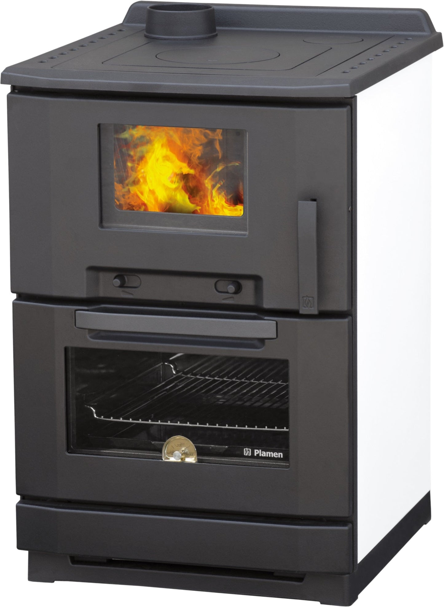 EEK A+ Küchenofen Beistellherd Plamen Calorex100 mit ext. Zuluft - 7,5kW