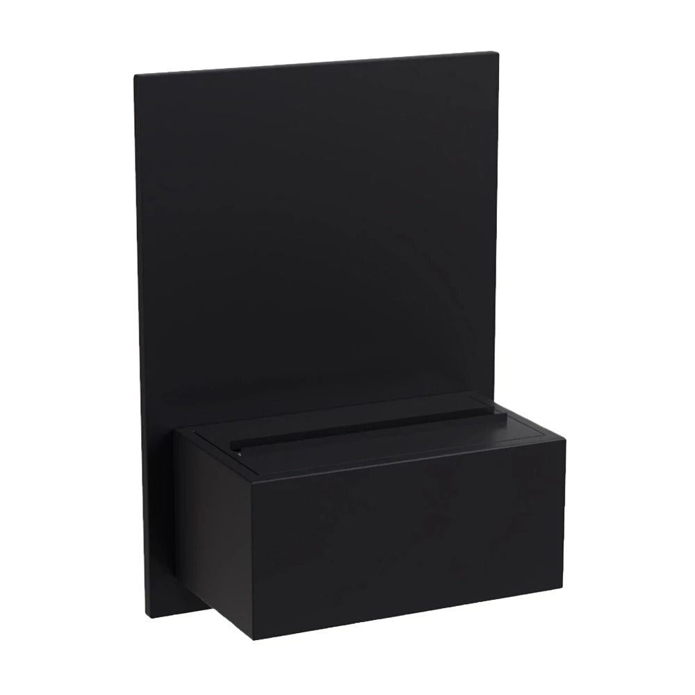 Brekke - Wasserdampf Wandkamin Schwarz