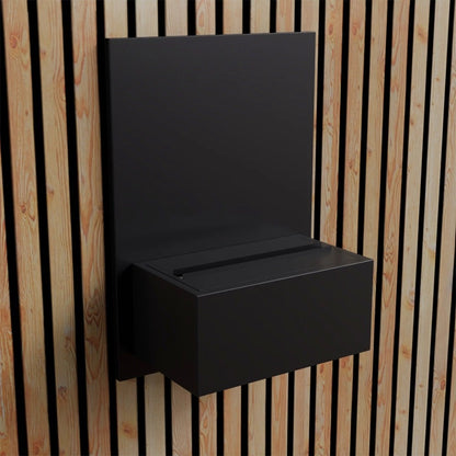 Brekke - Wasserdampf Wandkamin Schwarz