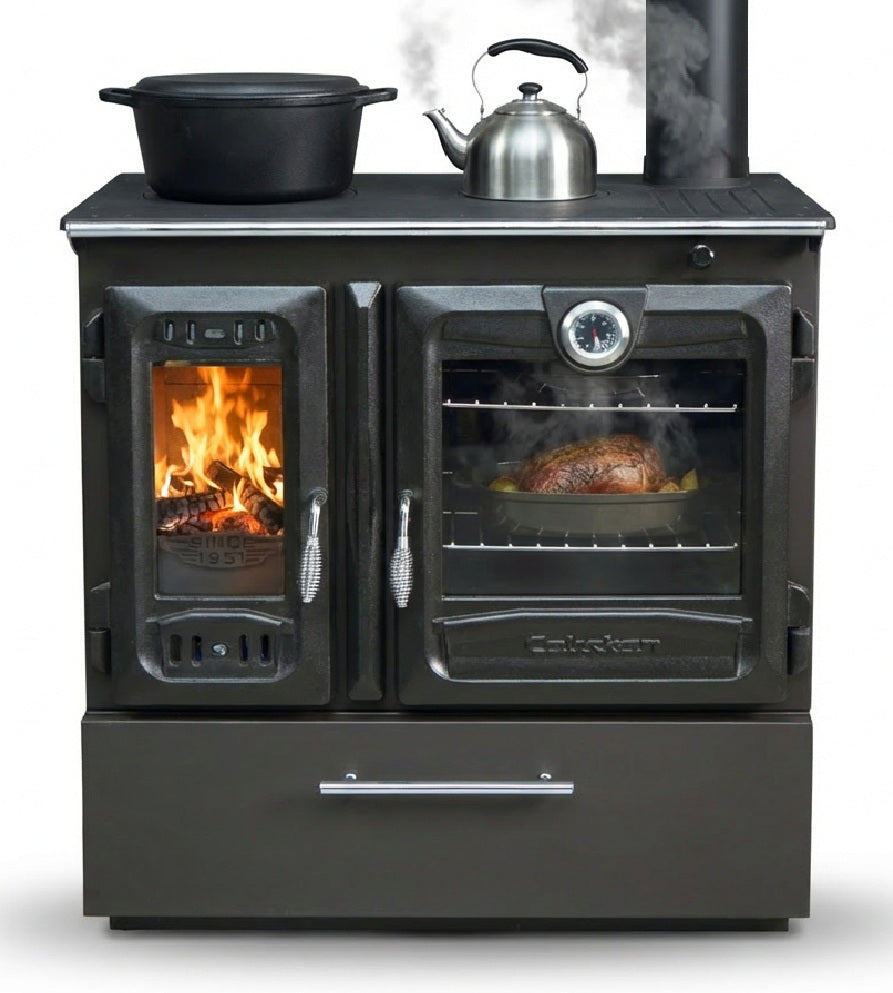 EEK A+ Premium-Holzherd Modell 216 BOX mit 8,97kW - Bauart 1 - viel Gusseisen