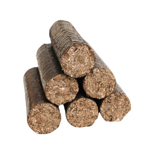 Holzscheite mit langer Brenndauer über Nacht