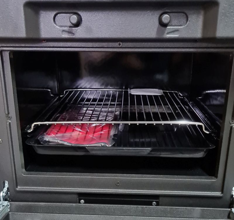 EEK A+ Küchenofen Beistellherd Plamen Calorex100 mit ext. Zuluft - 7,5kW
